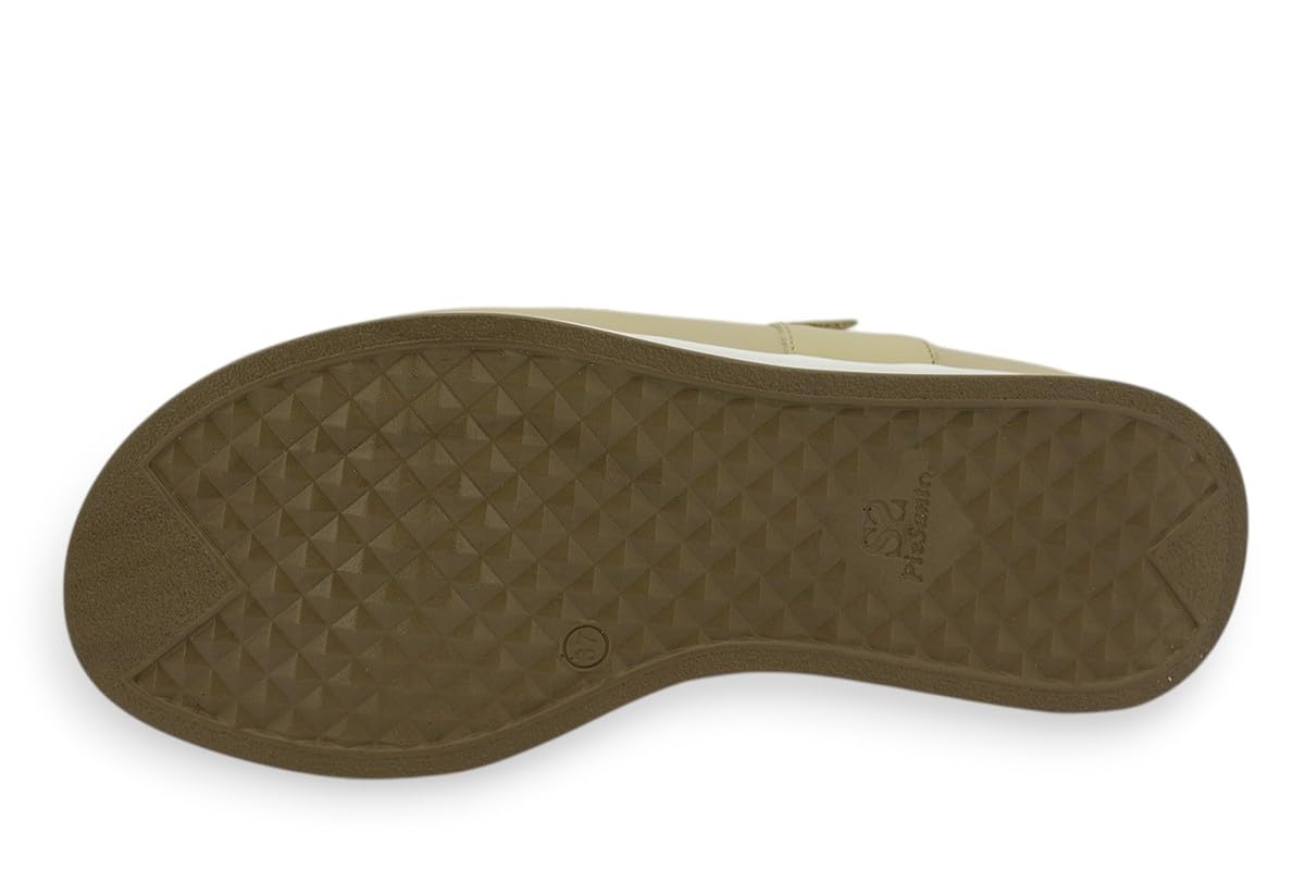 PieSanto - 260422 Sandali con soletta estraibile serpente sabbia, per: donna