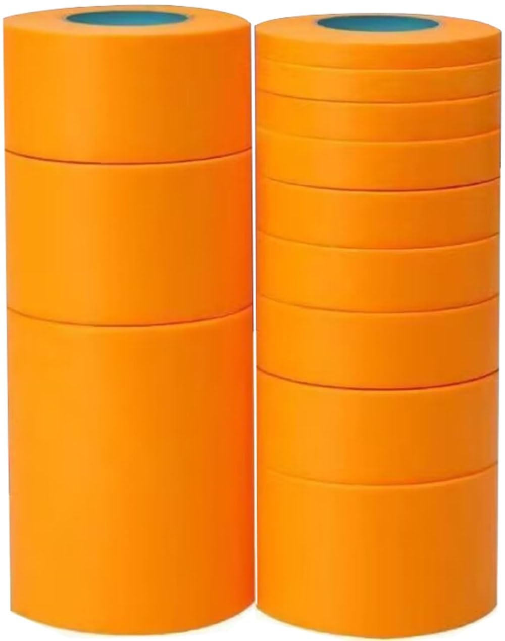 2 Rolls Painters Tape Masking Tape Bulk Yellow Tape For Painting Automotive Walls Packing Removable Free Residue, Paint For Indoors & Outdoors, 12 Sizes，length 50 Yards ( Color : Yellow , Size : 10mm