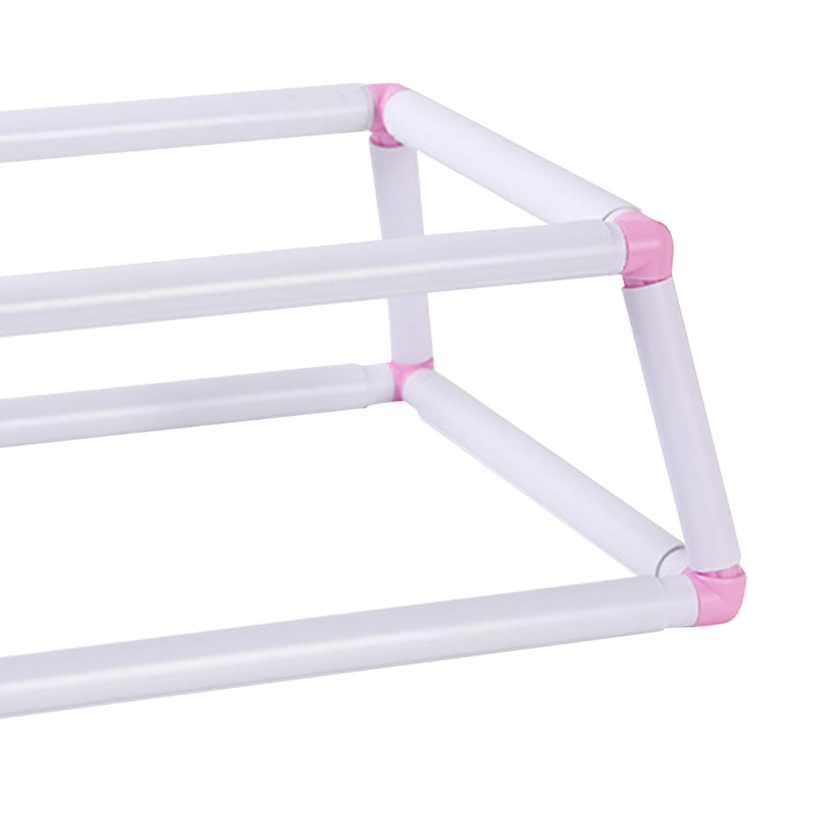 Soporte para, Bastidor de Bordado, Soporte para Regazo, Manos Libres, Combo de Costura DIY Compacto, Aro de Bordado Multifunción, Soport, Rosa Grande, Individual
