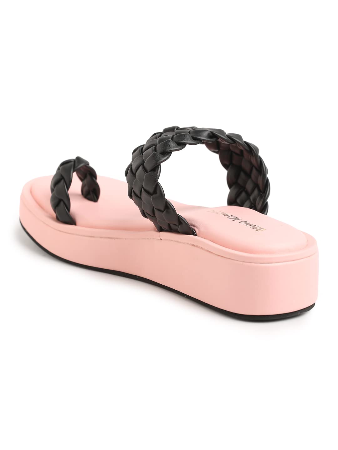 Bruno Manetti Women's Slipon Back Open Wedges Sandal