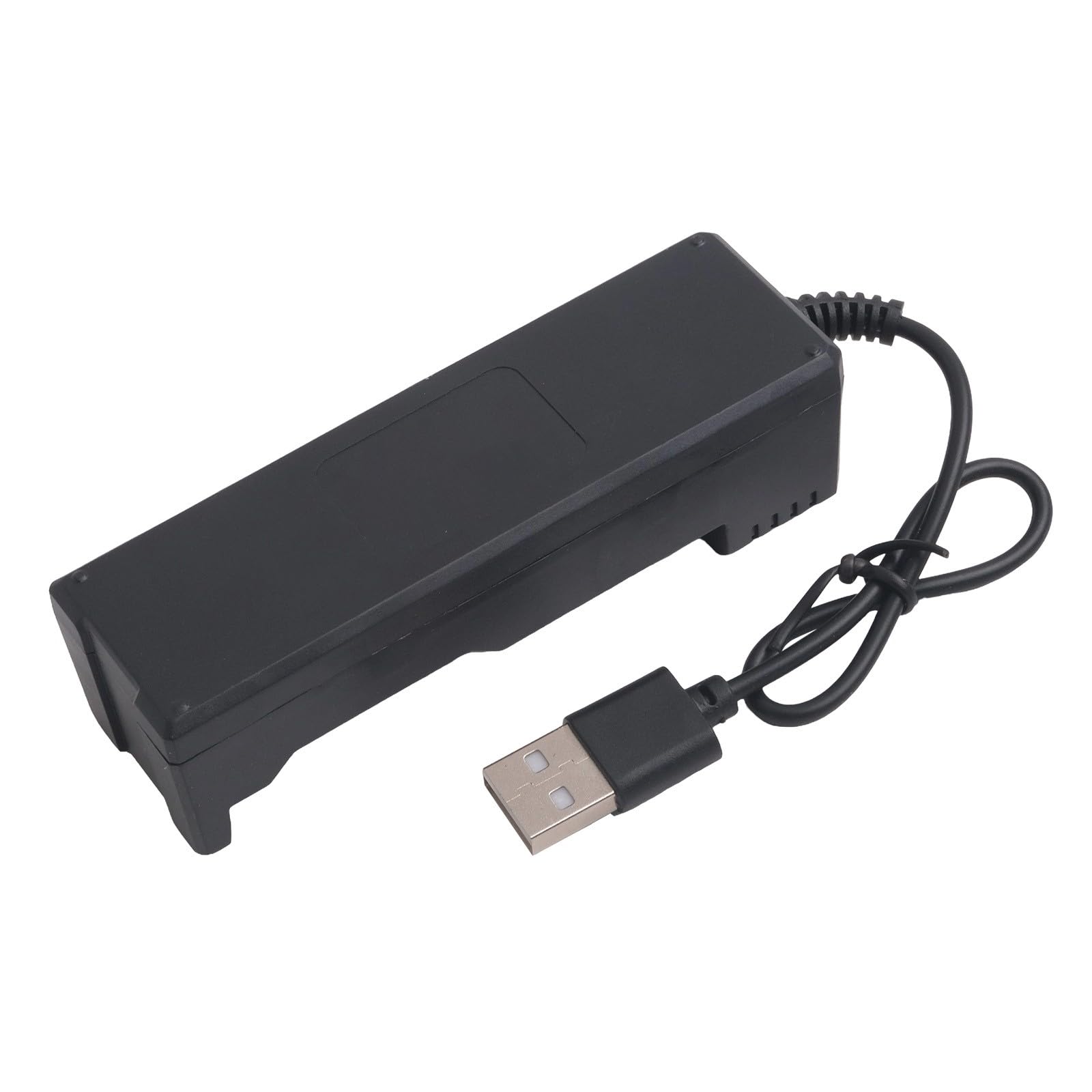 Cargador de batería USB para baterías de litio 14500, 16340, 18350, 26650 y 3.7V - Doble ranura, protección IC, indicadores LED rojo/verde (ranuras duales)