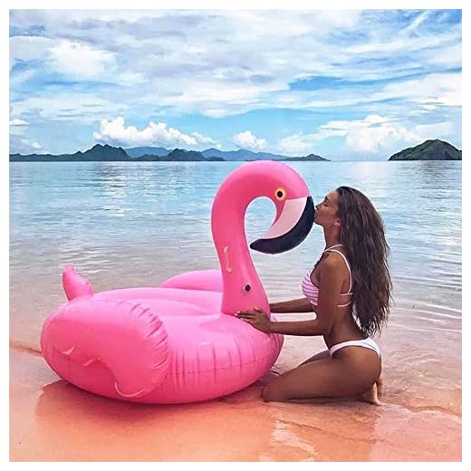 Uppblåsbar Flamingo Pool Float Utomhuspool Uppblåsbar Float Toy