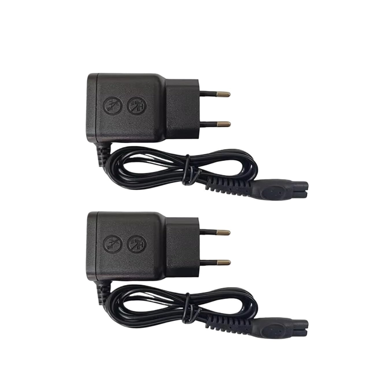 Convertitore Caricabatterie Adattatore For Rasoio KVIFO 5V EU, Compatibile Con Philips, Una Lama QP2724 QP2834 QP1424 QP1924 QP4631 Regolabarba(5V EU 2 PCS)