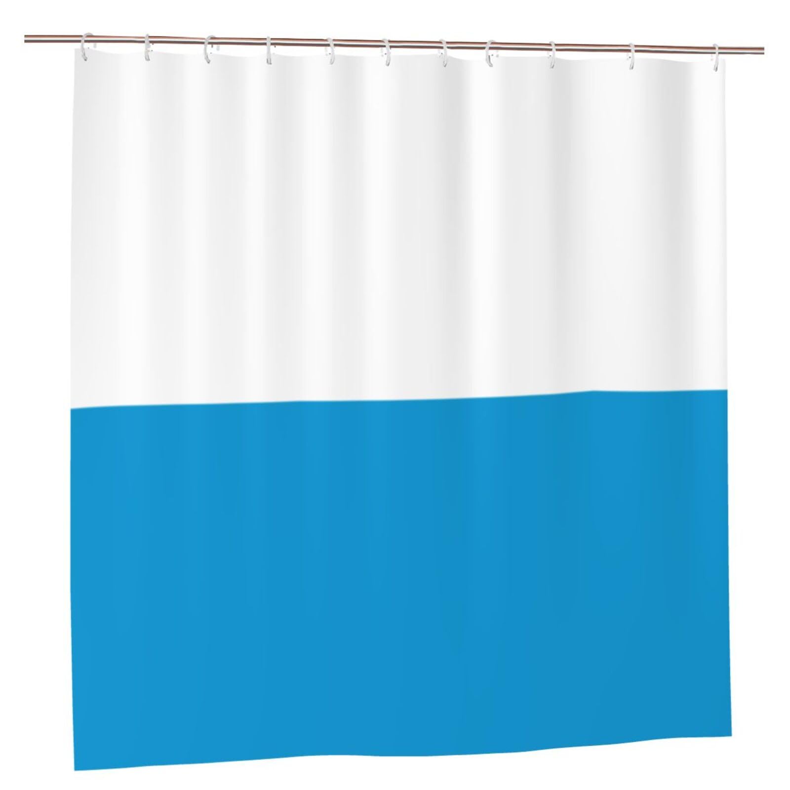 Klgrtjhk Plastic Bavarian Flag Shower Curtain 72X72in Bathroom Curtain﻿