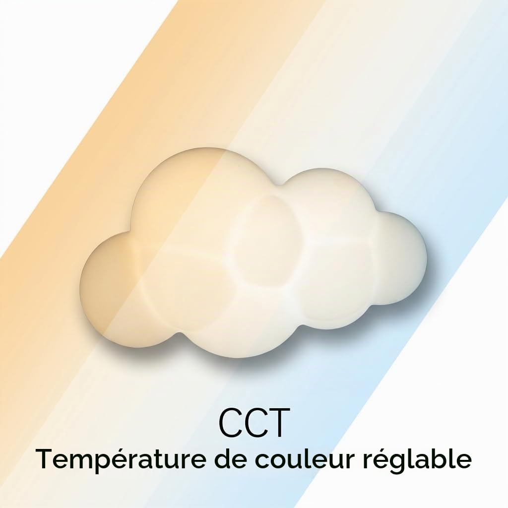 Alpinaluz Aplique Murale LED Enfant Nuage 3D 7W en Policarbonate Blanc avec Lumière Tricolore CCT 3000K/4000K/6000K, Design Moderne et Sécurisé pour Chambres d'Enfants et Espaces Ludiques