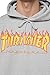 Thrasher Flame Logo Hoodie Grey Small