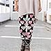Valentine Leggings for Women High Waisted Holiday Fashion Heart Print Leggings Plus Size Cute Graphic Yoga Pants Black XL
