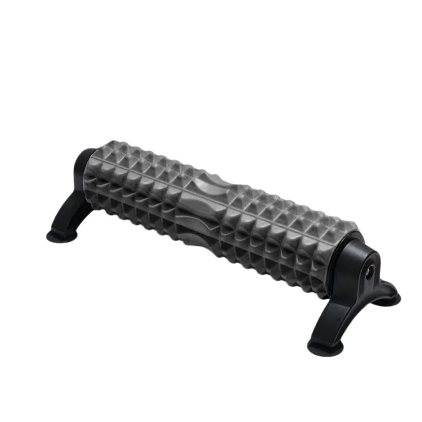 2 Stück Schaumstoff-Rollen-Massagestab, adsorbierbarer Saugnapf, fester Schaumstoffschaft, Muskelentspannung, Yoga, Fitness, Rücken für Training(Black)