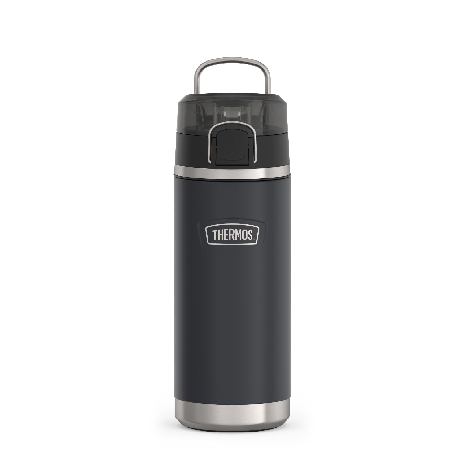 THERMOS ICON SERIES, Water Bottle with Spout - 18 Ounce, Granite - Stainless Steel Vacuum Insulated Water Bottle with Lid
