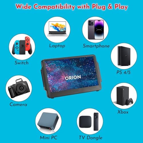 Orion by Up-Switch fully integrated Nintendo Switch portable HD 11.6 inch IPS Monitor, with USB Type-C and HDMI in for PS5, XBOX, Laptop, Smartphone - 5