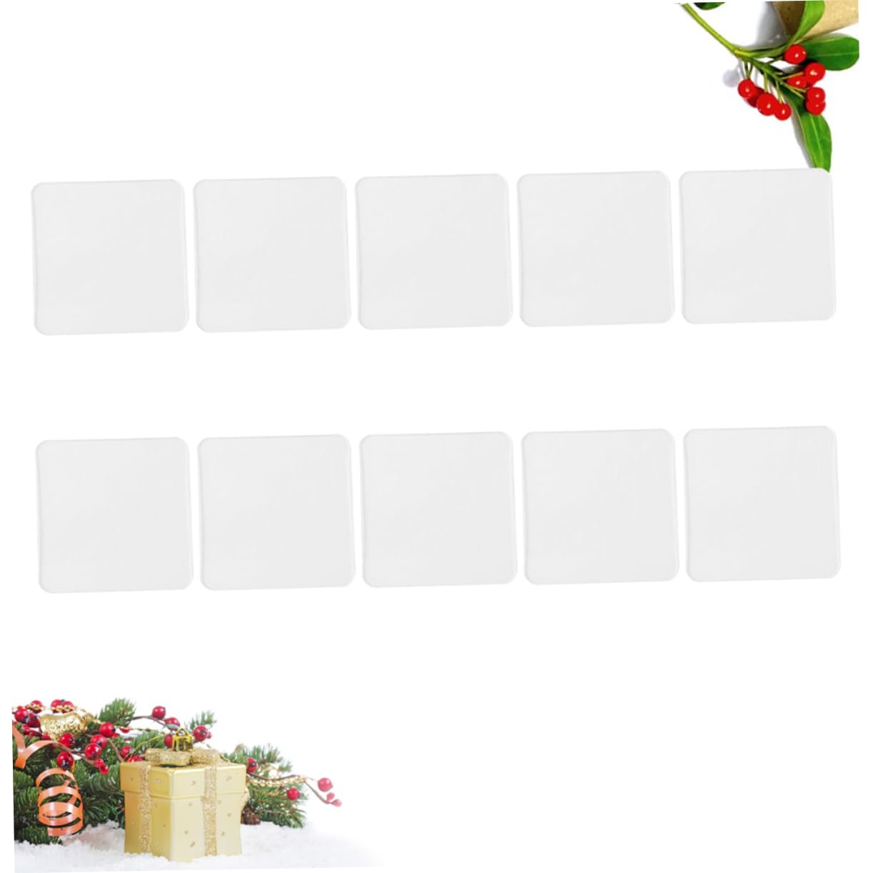 Angoily 10 Set Nastro Adesivo Biadesivo Riutilizzabile Per Bagno Cucina E Auto Adesivo Traccia Facile Usare 20 Pezzi*10