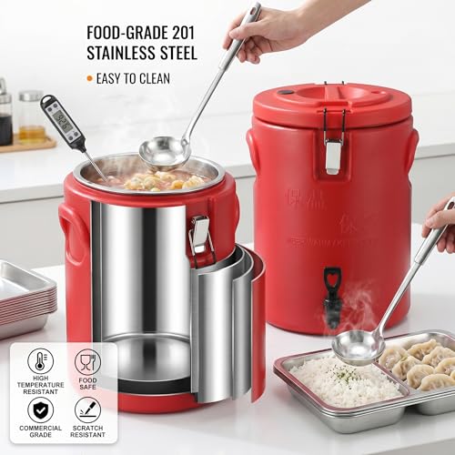 Distributeur de boissons isolant 12 heures grand format 4 gallons avec robinet