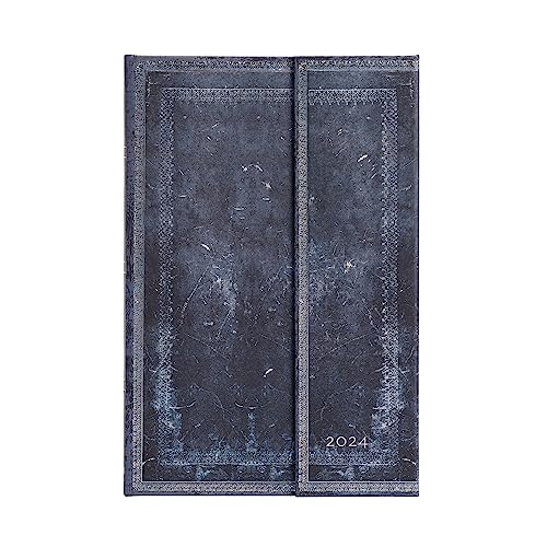 Paperblanks 12-Month Calendar 2024 Inkblot, Blue (ink blue), Verso - Maxi (210 x 135) 160p - Image 2