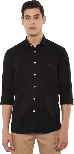 Louis Philippe Men's Cotton Slim Fit Shirt