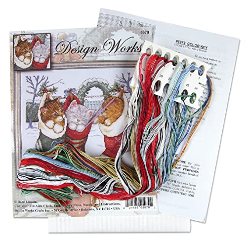 Image of Cozy Kittens Counted Cross Stitch Kit