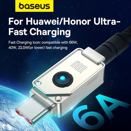 Image of Baseus Unbreakable Series Fast Charging Data Cable USB to Type-C 100W 1m Stellar White