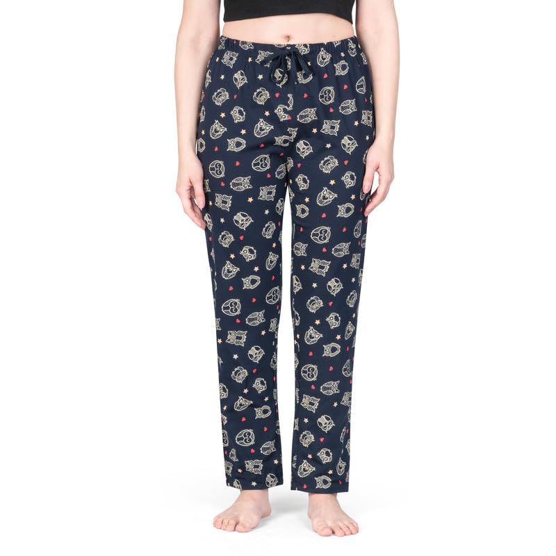 Image of Real Basics Women's Cotton Printed Pajamas Pack of 1