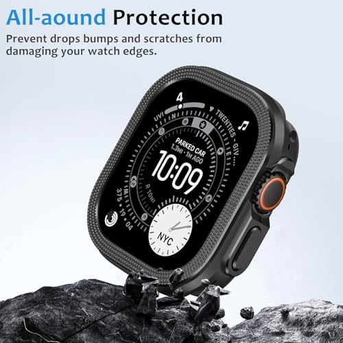 Carcasa para Apple Watch Ultra 49mm duradera con protector metálico 3
