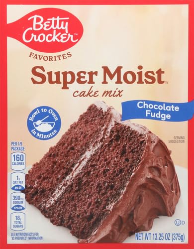 Image of Betty Crocker Favorites Super Moist Chocolate Fudge Cake Mix, 13.25 oz (Pack of 2)