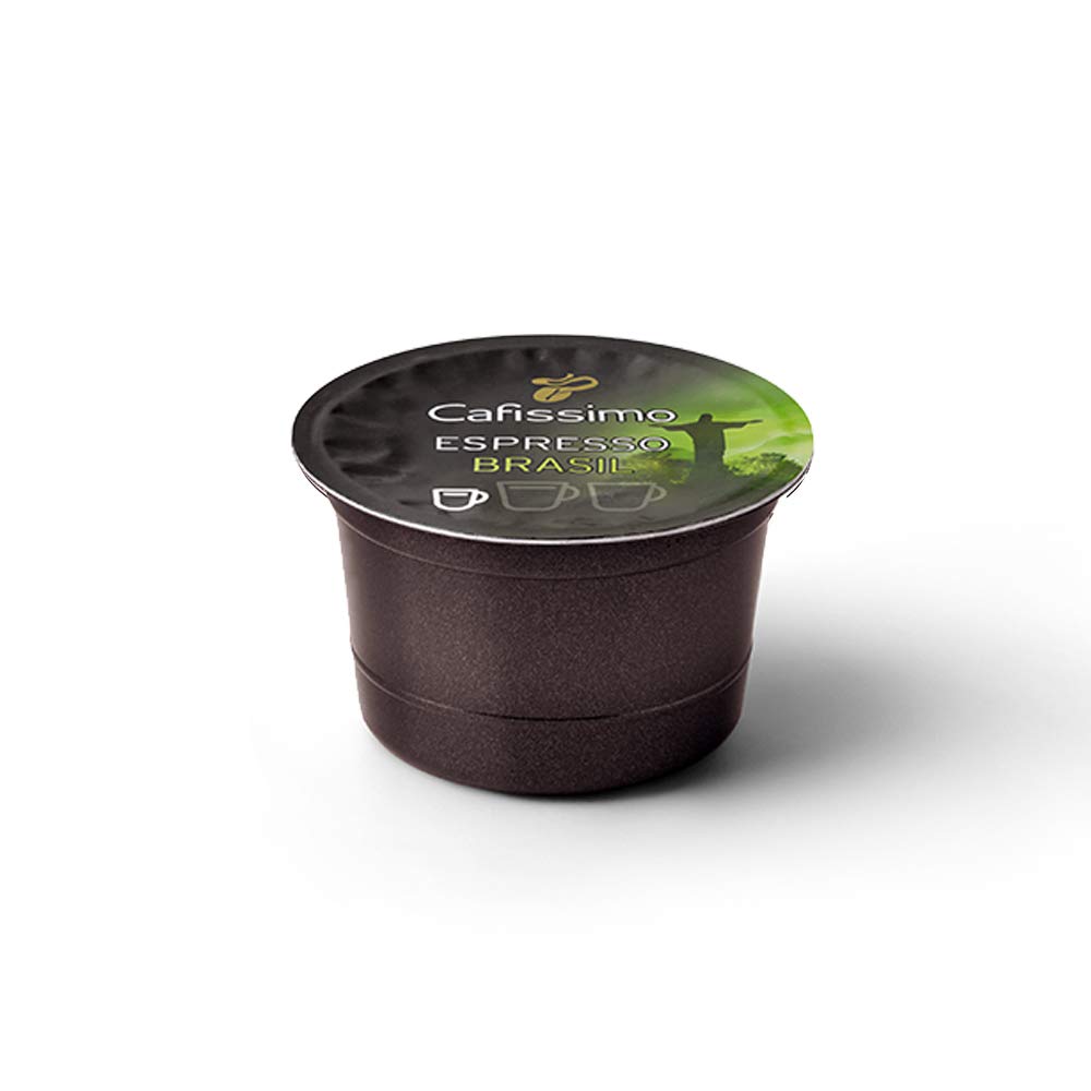 Tchibo Cafissimo Vorratsbox Espresso Brasil Kaffeekapseln, 384 Stück – 4x 96 Kapseln (Espresso, ausdrucksstark mit Nussnote), nachhaltig & fair gehandelt