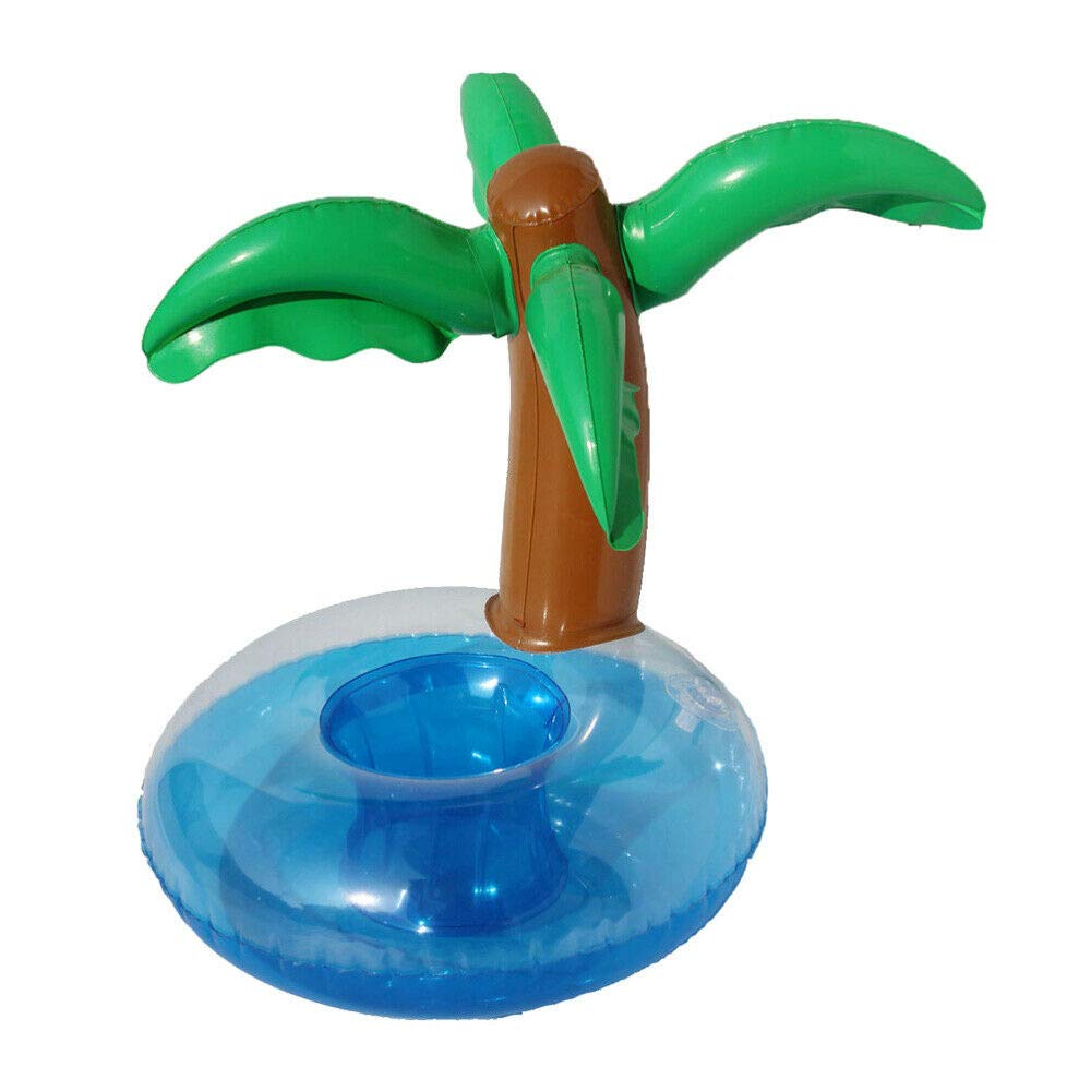 Palm Tree Pool Side Cup Holder Inflatable Water Fun Drink Float