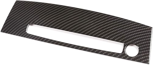 Miniatura 4 de YIWANG Marco de fibra de carbono para consola de control de CD de aire acondicionado de CA para BMW Serie 5 E60 2004-2010 Accesorios de automóvil