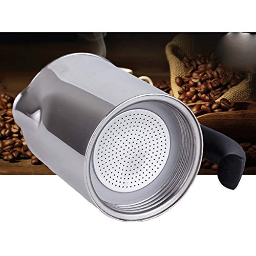 MKYSB Cafetera - Cafetera de acero inoxidable Tetera Cafetera eléctrica Filtro de estufa Herramienta de filtro for la… - Imagen 5
