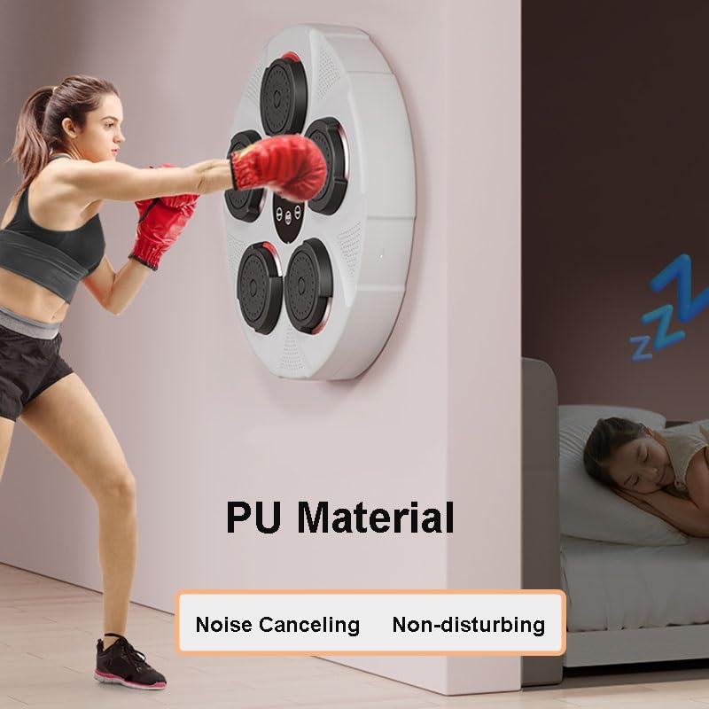 Machine De Boxe électronique FouncY – LED, Bluetooth, Murale – Avec Gants, évacue Le Stress