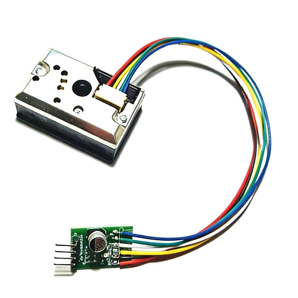 Xnuiasqe Light Air Quality Sensor Pm2.5 Microcontroller Gp2y1010au0f Solid Particle Pollutant Detector
