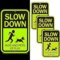Slow Down Kids And Pets At Play Sign - Claim Your 10% Discount