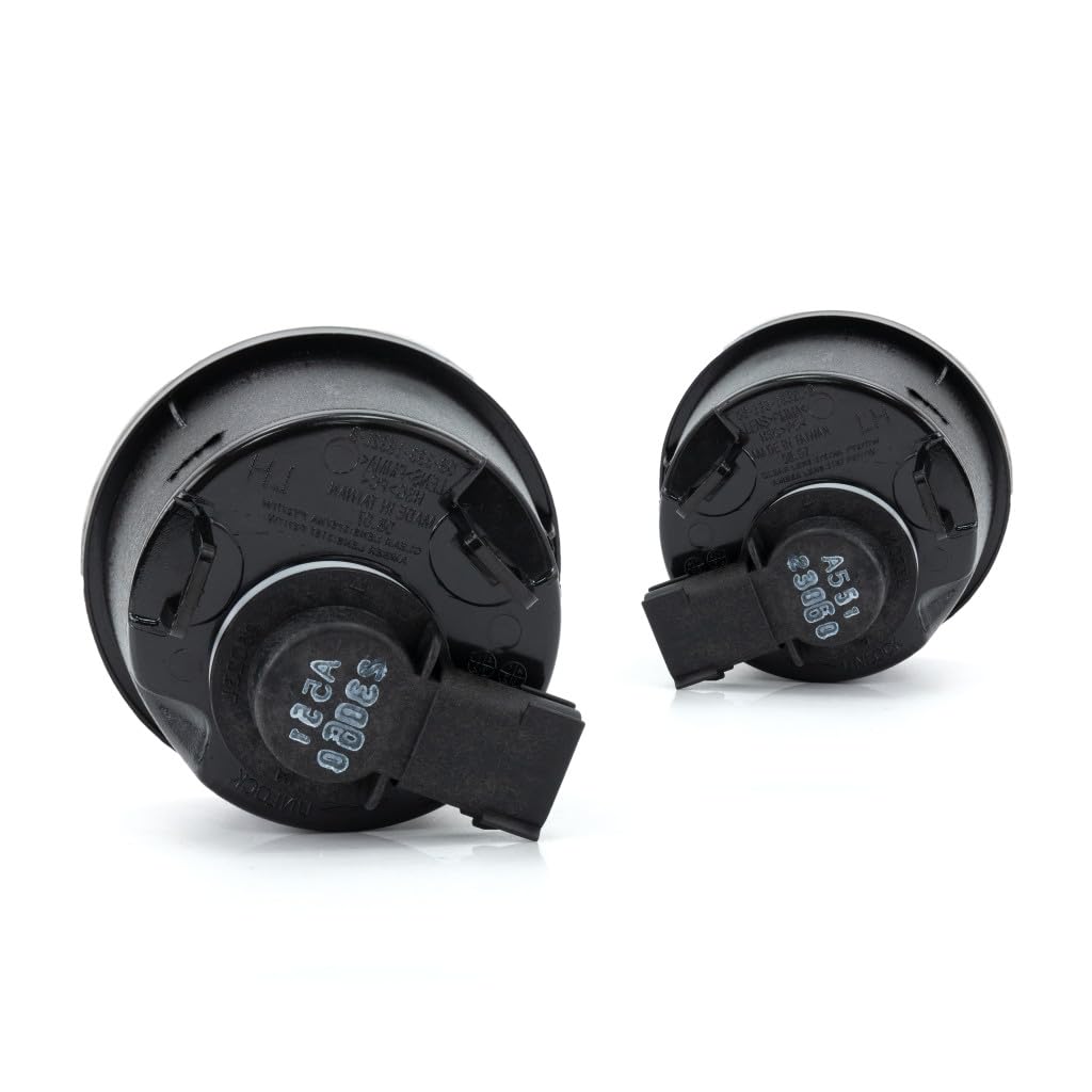 For Jeep Wrangler 2014 2015 2016 2017 Turn Signal Light Driver and Passenger Side | Pair | Front | Clear Lens | Replacement For CH2526103, CH2527103 | 68200291AA, 68200290AA