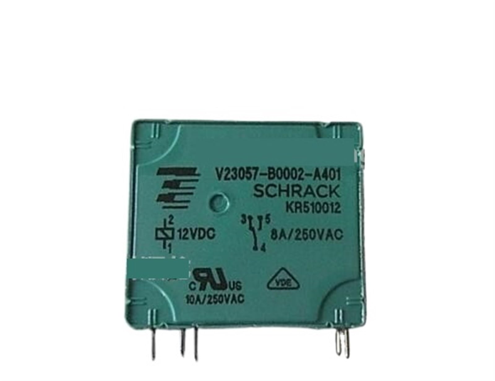 Relé de potencia de 5 piezas, 8 A, 12 V CC, TE SCHRACK V23057-B0002-A401 KR510012 DIP-5 PINES