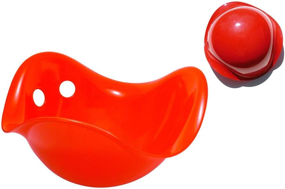 MOLUK Bilibo Interactive Toddler Toy | Stimulates Imagination, Balance & Fine Motor Skills | Durable, Travel-Friendly Creative Shell for Ages 2+,Red