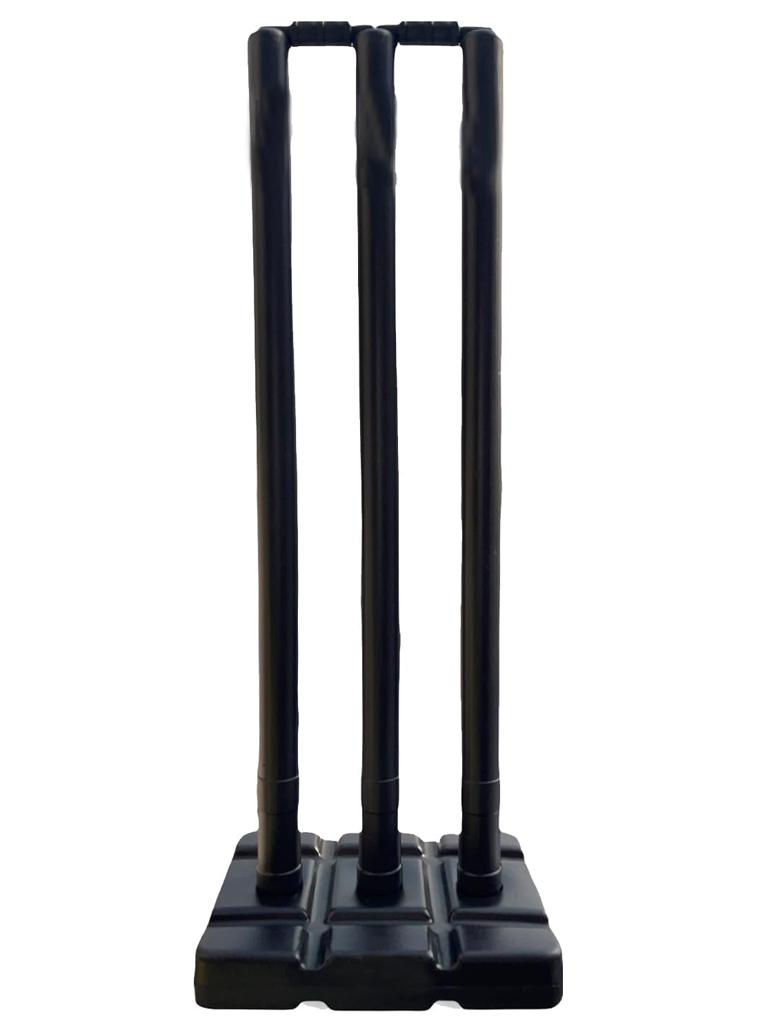GREEN AURA Set of Heavy Durable Plastic Wicket Stumps with-3 Stumps + 2 Bails + 1 Stand-image-1
