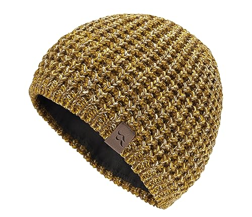 Rab Nonna Beanie Warm Knitted Hat for Skiing, Hiking, & Everyday Use - Footprint/Sahara - One Size