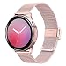 TRUMiRR Women Band for Galaxy Watch Active2 40mm 44mm Pink Gold, Mesh Woven Stainless Steel Watchband Quick Release Strap Wristband for Samsung Galaxy Watch Active 2 40mm 44mm SM-R830/R820