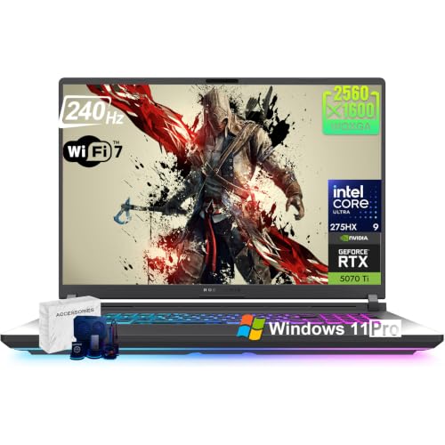 Image of ASUS ROG Strix G18 Gaming Laptop, Intel 24 Core Ultra 9 275HX, RTX 5070 Ti