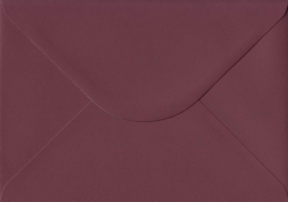 Dark Burgundy Red 162mm x 229mm 120gsm Gummed C5/A5 Sized Envelope (Pack of 50)