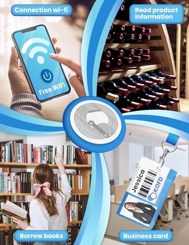 Pegatinas NFC NTAG215 compatibles con todos los teléfonos inteligentes 6