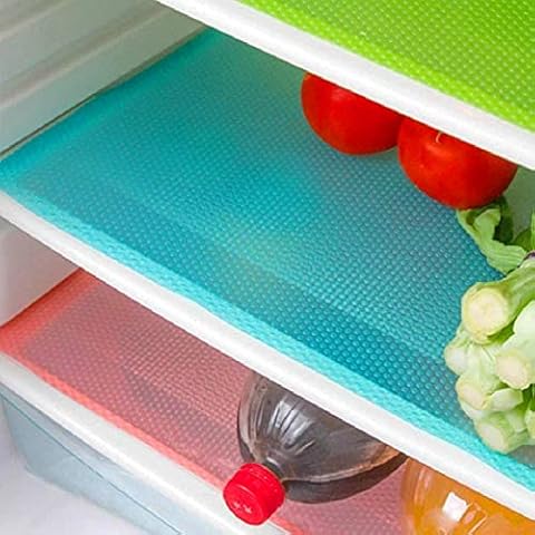 12 Pcs Refrigerator Liners, MayNest Washable Mats Covers Pads, Home Kitchen Gadgets Accessories Organization for Top Freezer Glass Shelf Wire Shelving Cupboard Cabinet Drawers (12 White) Cover
