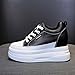Imagen de MIXSEN Zapatillas de Cuña para Mujer Cuero Ligero Transpirable Zapatos Wedge Sneakers Talón Plataforma 10 cm