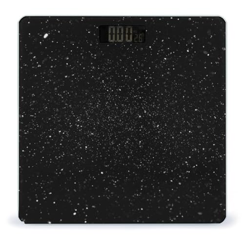 Báscula Digital de Baño Negra con Brillo y Vidrio Templado