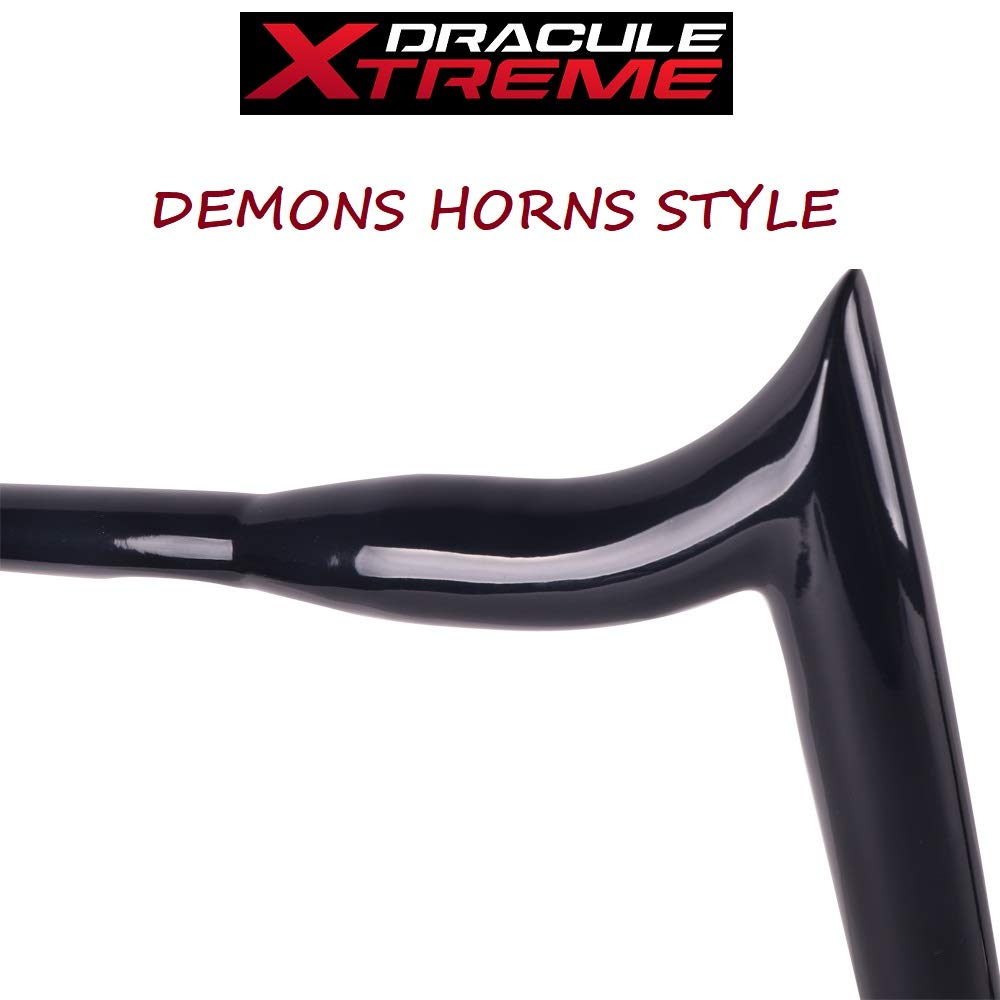 Buy STREETTANK Massive 1 1/2 Inch Ape Hangers Handlebars, 16 Inch Black