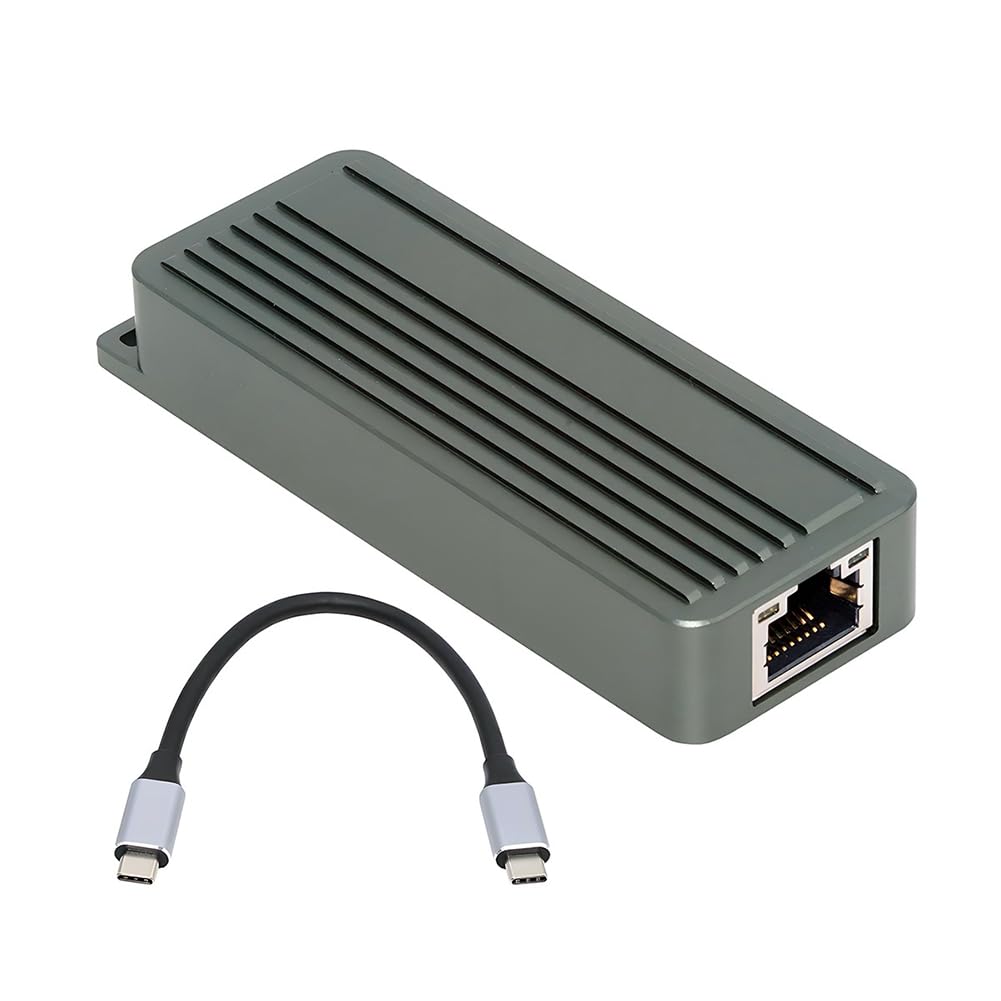 USB-C Typ-C USB3.2 Gen2 Ethernet-Adapter RTL8159 auf 10Gbps Ethernet Netzwerk LAN-Kabel für Desktop Laptop NAS