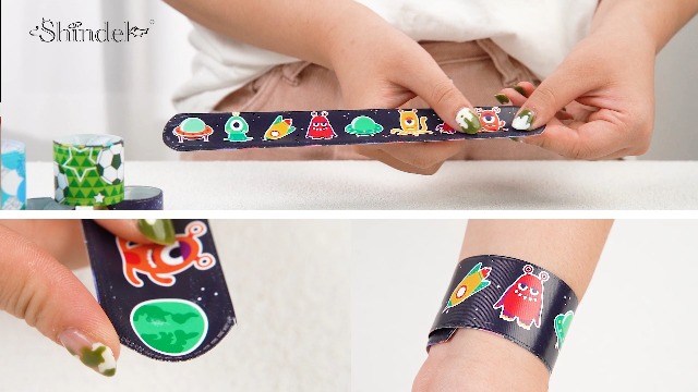 Shindel 96PCS Slap Wristbands Bulk, Snap Bracelets Jamaica