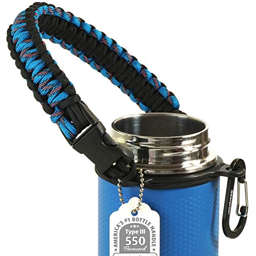 Gearproz Handle for Hydro Flask, Nalgene, Takeya - America's No. 1 Paracord Water