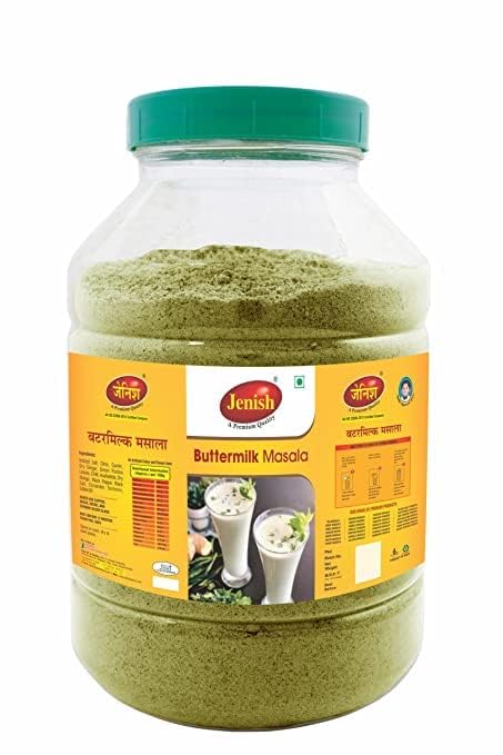 Jenish Butter Milk Masala Powder,Salted Yogurt Drink, and Herbs and Spices Blend. Chaas masala (1 kg)