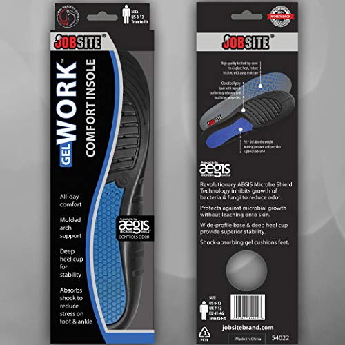 Plantillas de gel JOB SITE talla US 8-13 para hombre miniatura 6