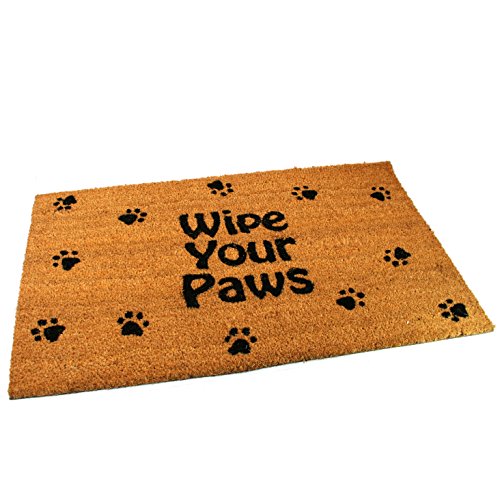 Black Ginger – Grand paillasson épais décoratif style typiquement anglais en fibre de coco,...