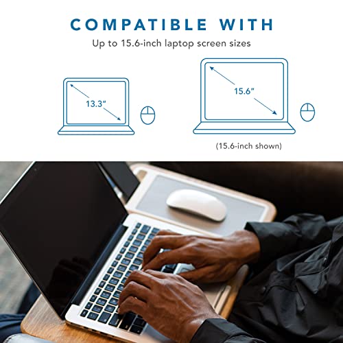 LAPGEAR Home Office Lap Desk with Device Ledge, Mouse Pad, and Phone